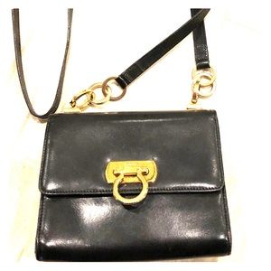 Black Ferragamo Cross Body Purse